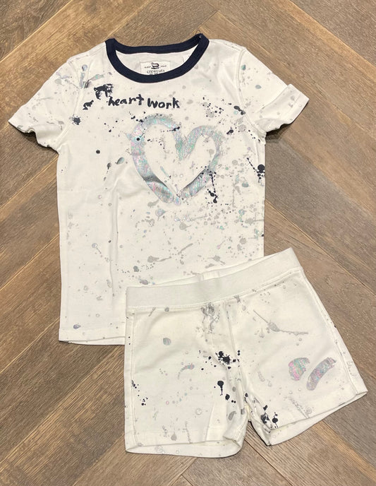 Multi  Crewcuts Pj 2pc Set, 7Y