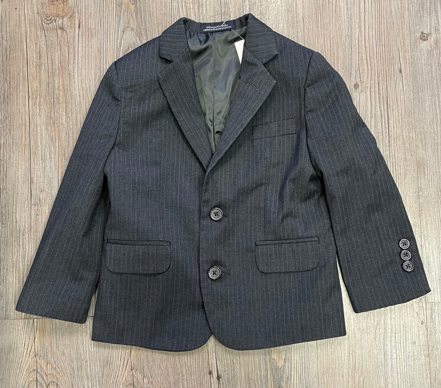 Charcoal  Nautica Pin Stripe Blazer, 4Y