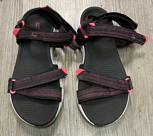 Pink/blk  Skechers Sandals, 3Y