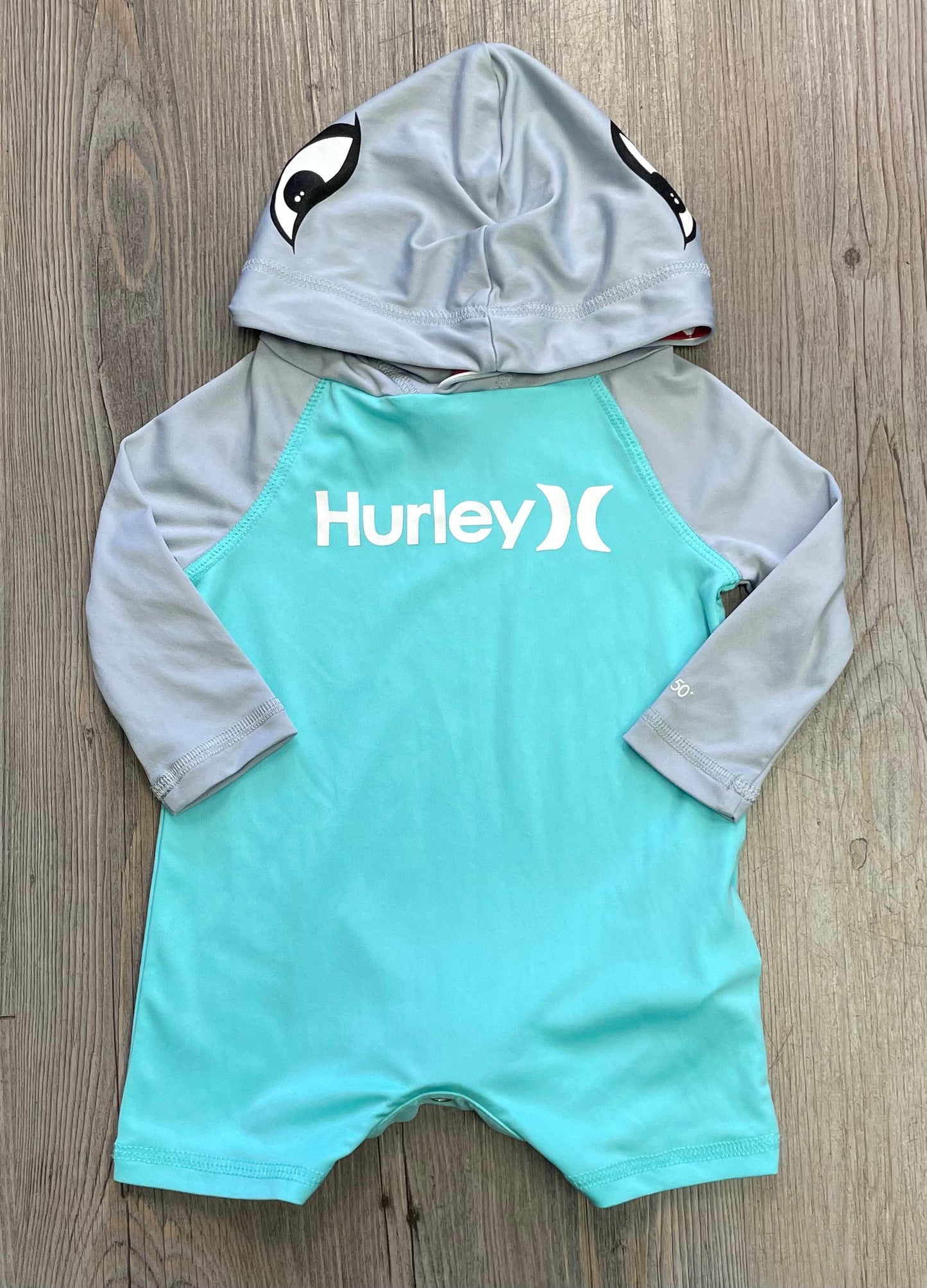 Multi  Hurley Hooded Bathingsuit, 3M