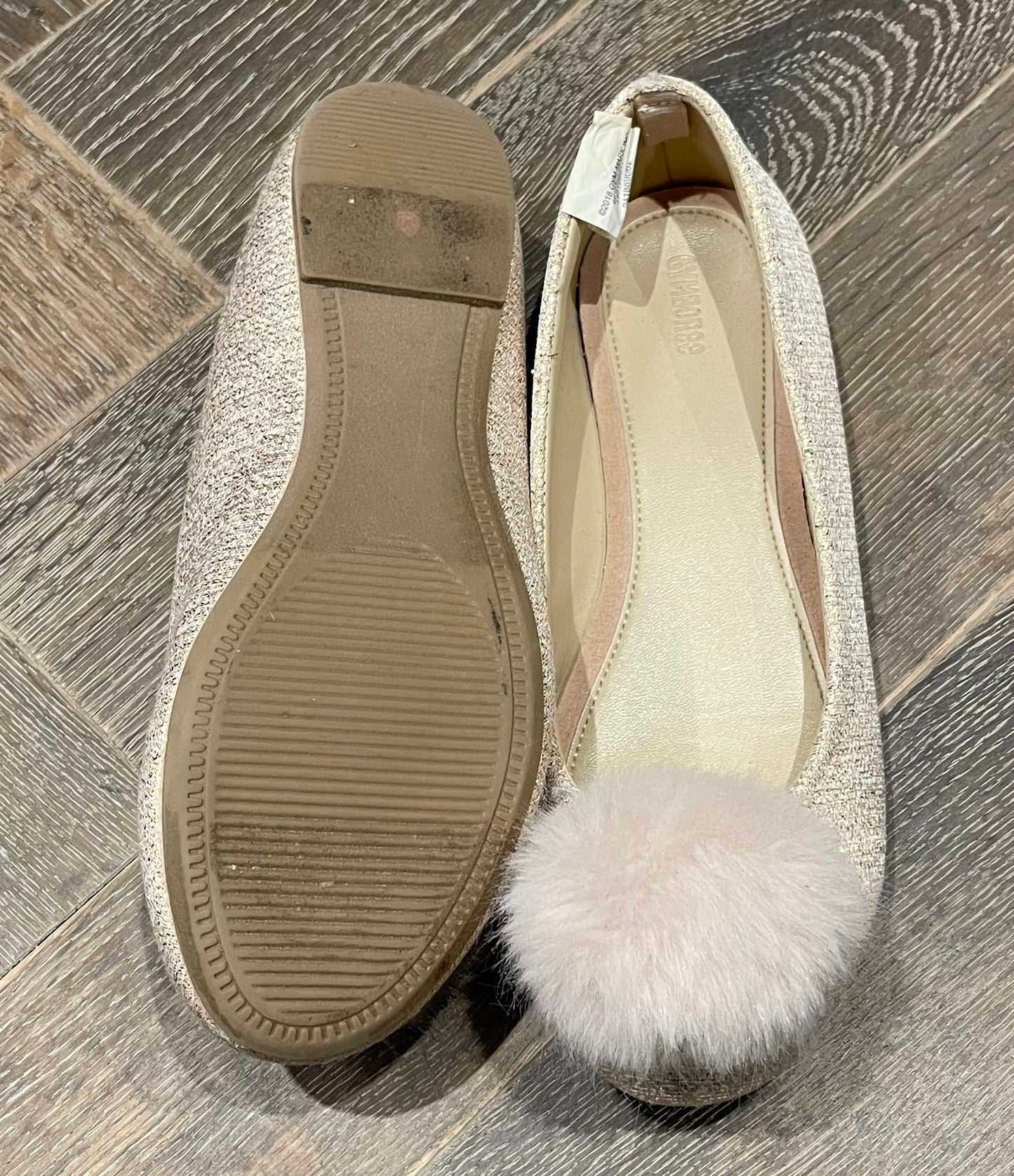 Rosegold  Gymboree Flat Shoes, 1Y
