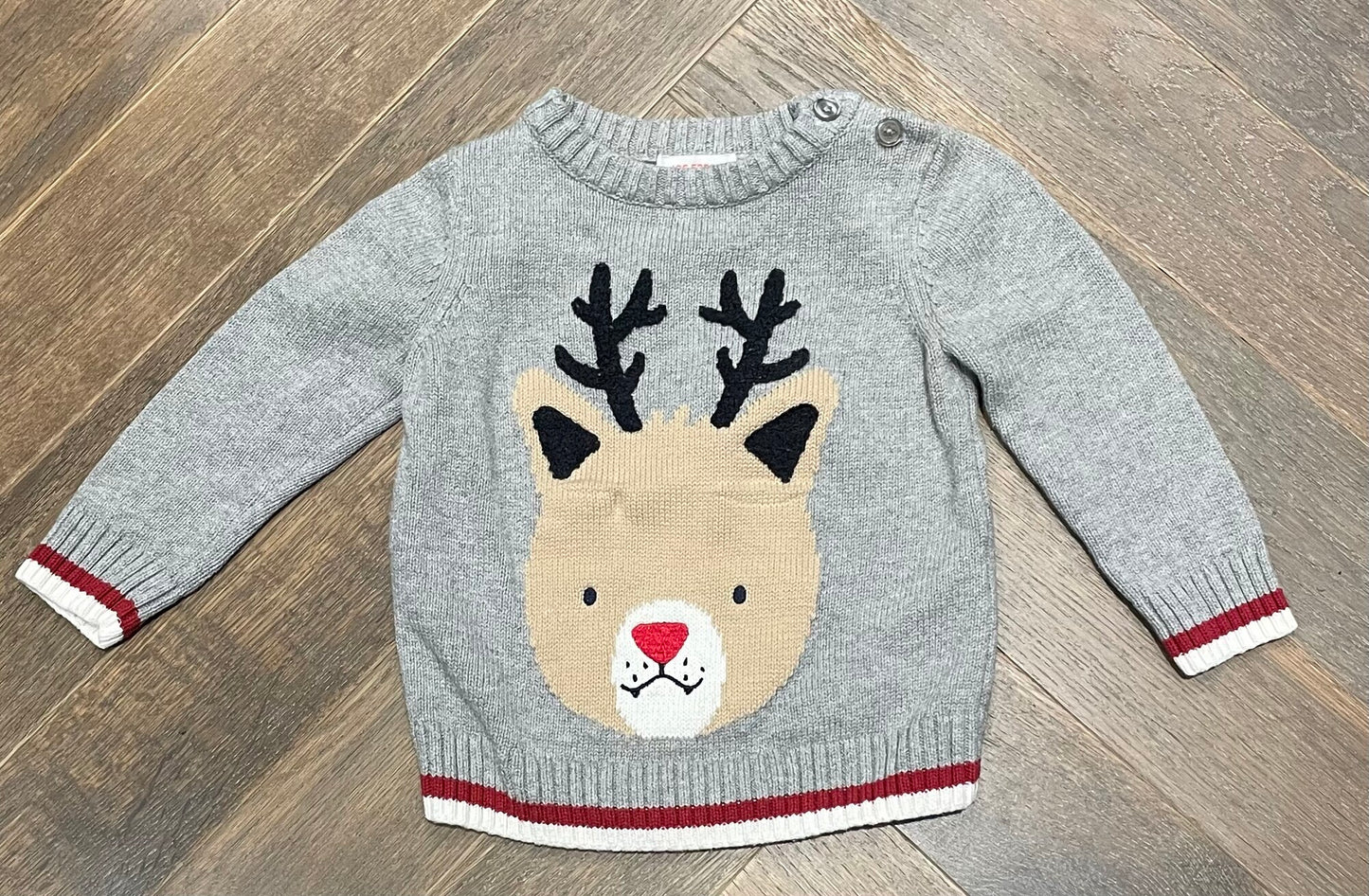 Grey  Joe Fresh Knit Sweater, 12-18M