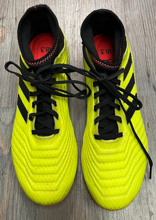 Yellow  Adidas Soccer Cleats, 7.5Y