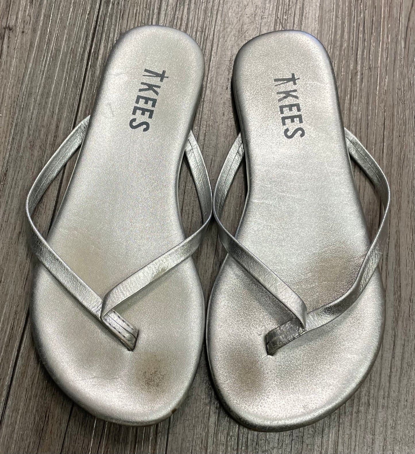 Silver  Tkees Flip Flop, 13Y