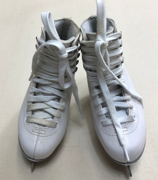 White  Jackson 150 Figure Skates, 12Y