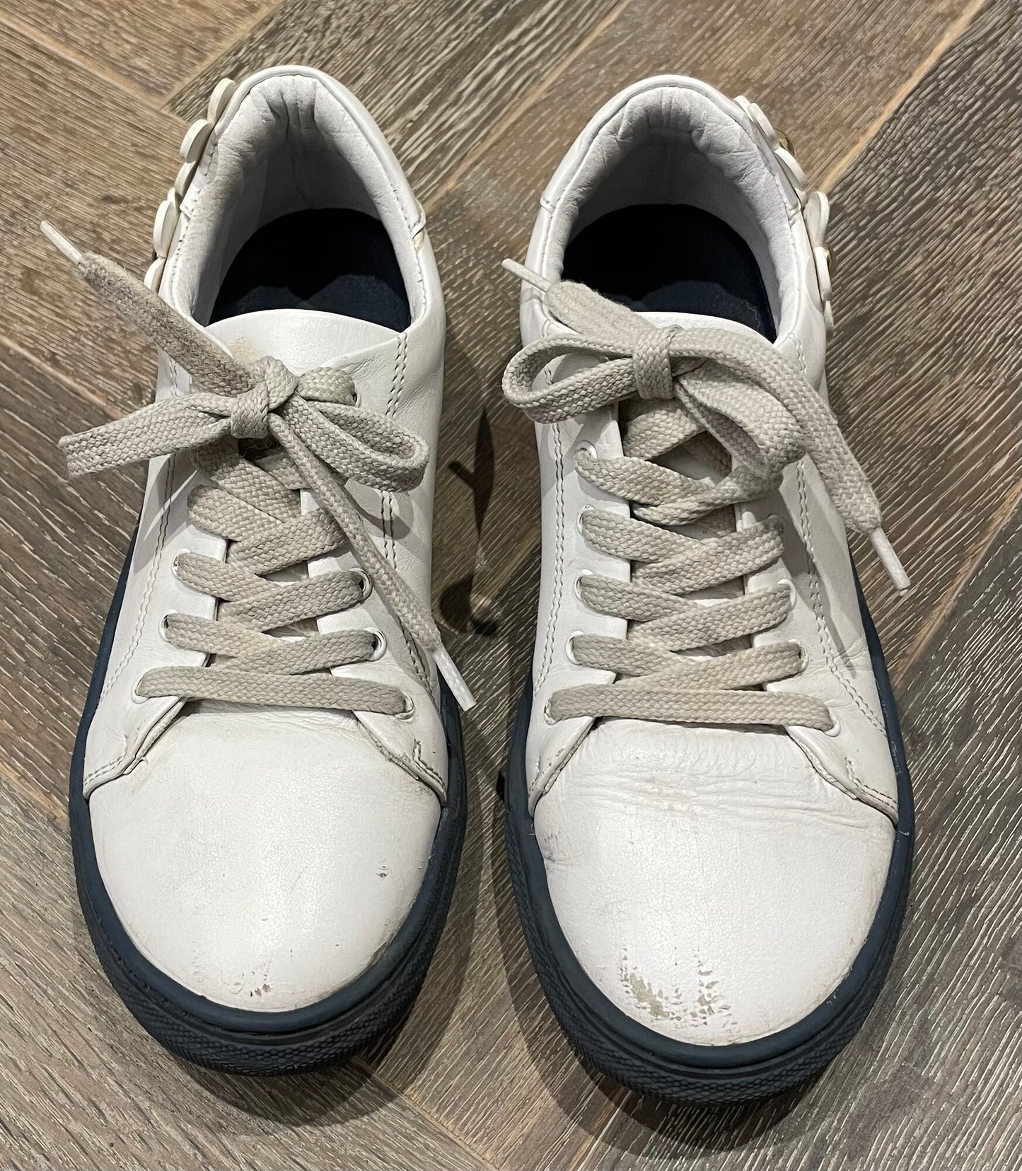 White  Marc Jacobs Lace Up Shoes, 2Y