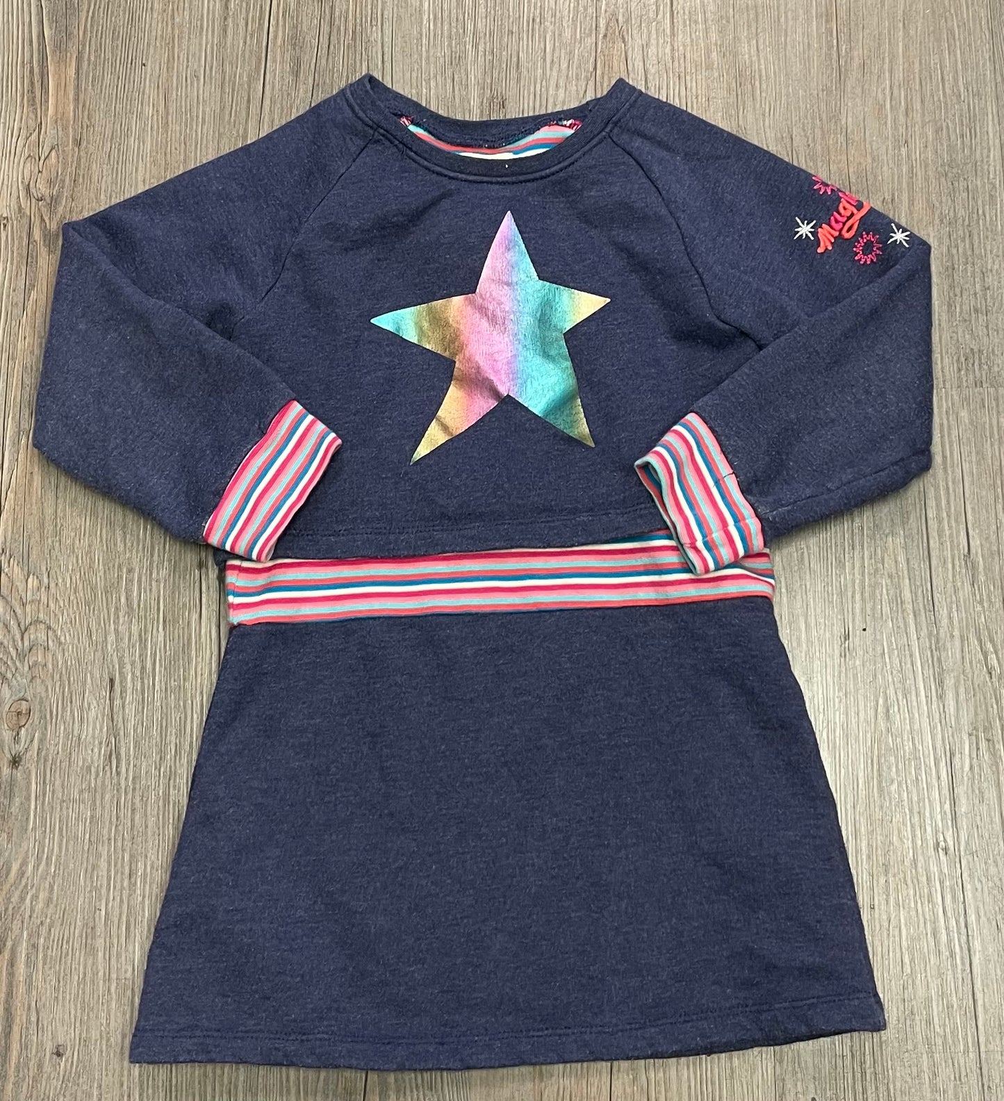 Blue  Hatley LS Dress, 5Y