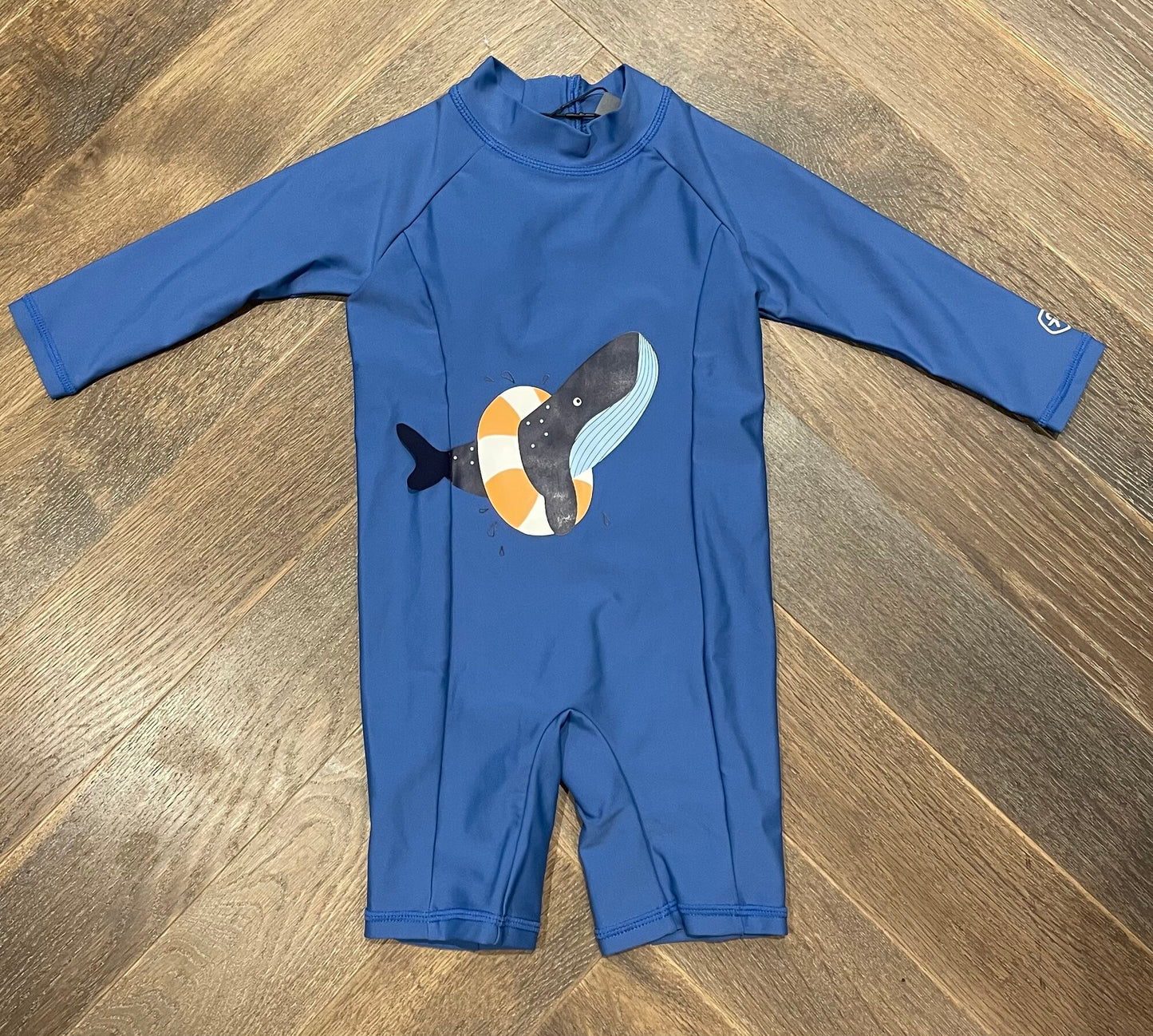 Blue  Color Kids Swimming Suit, 1Y