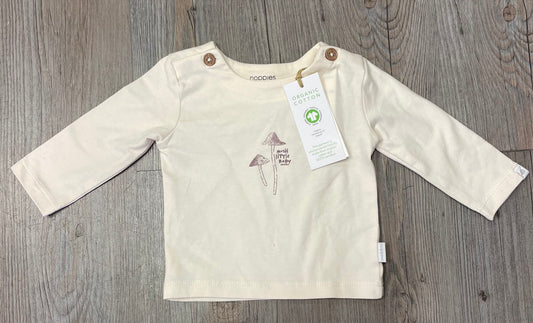 Beige  Noppies Ls Tee, 1-2M