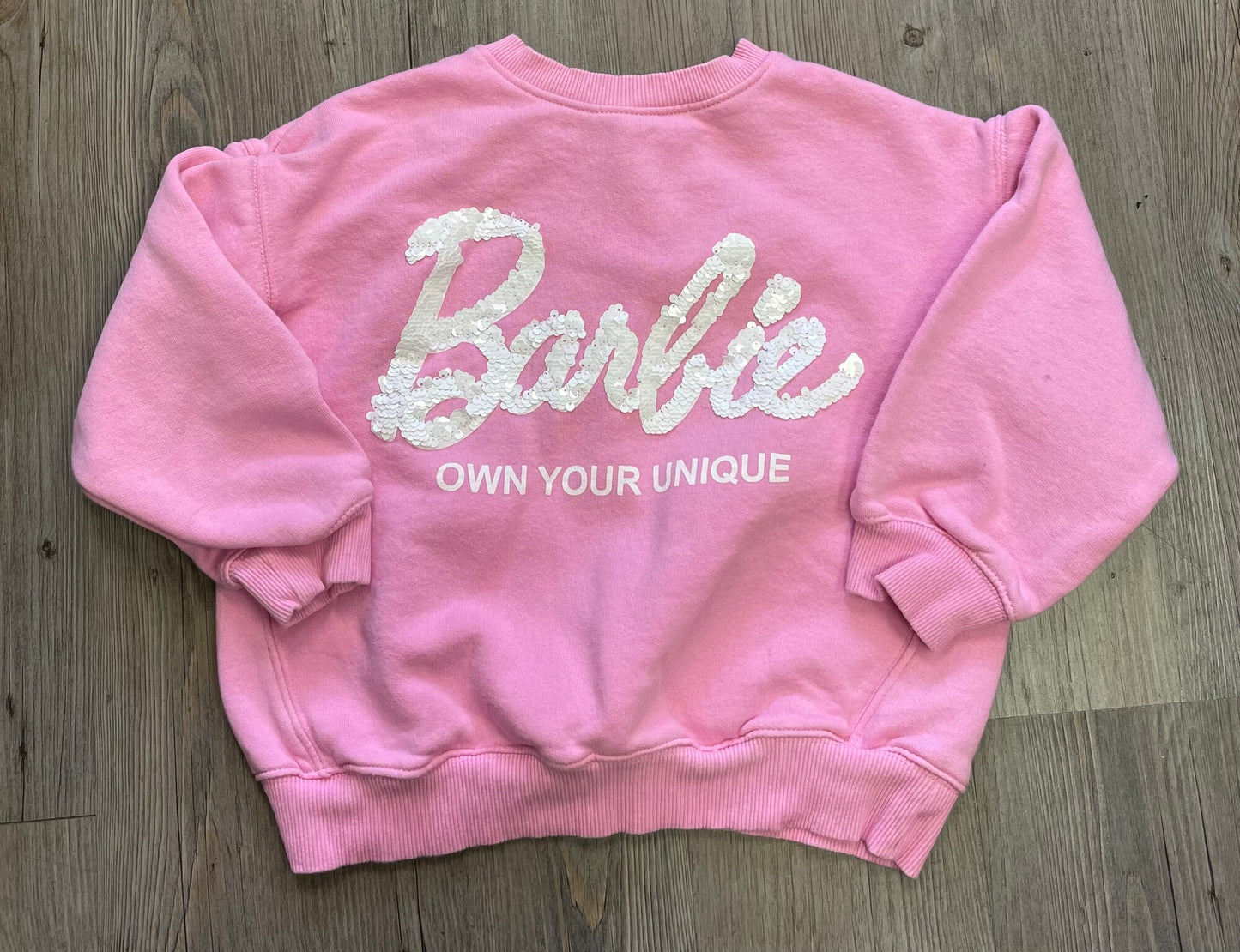 Pink  Zara Barbie Sweatshirt, 8-9Y