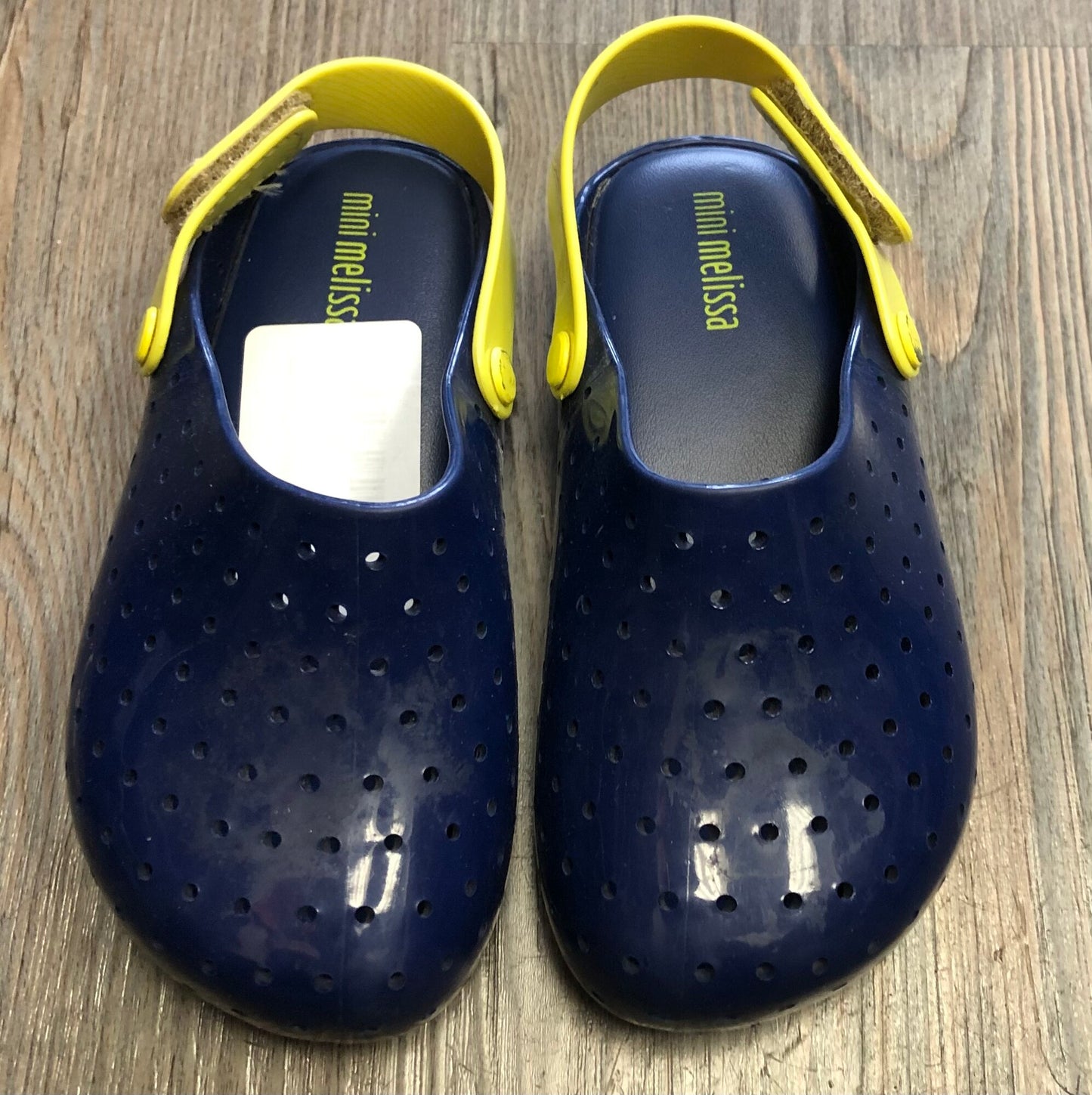 Navy  Mini Melissa Sandals, 9T