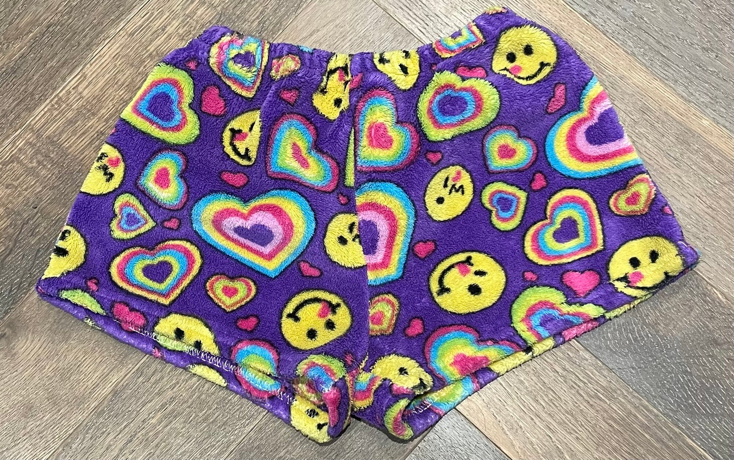 Multi  Fuzzies Fleece Pj Shorts, 7-8Y