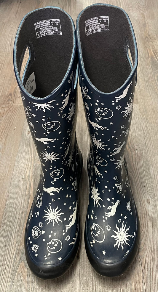 Navy  Bogs Rain Boots, 8Y