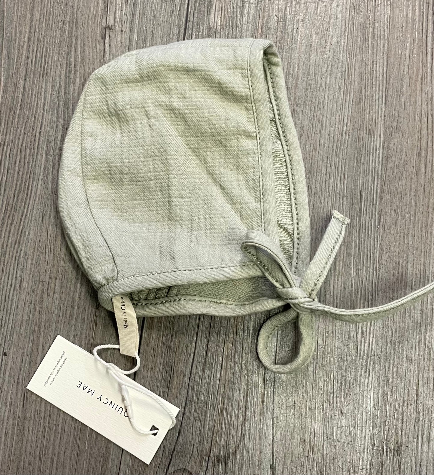 Pistachi  Quincy Mae Baby Bonnet, 3-6M