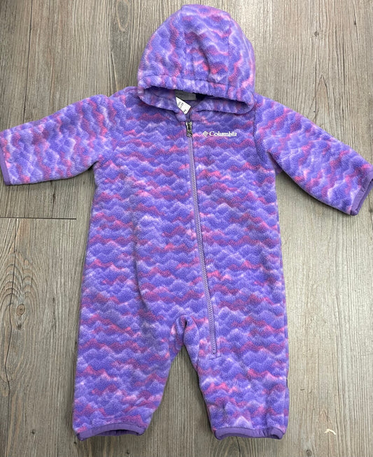 Purple  Columbia Bunting Suit, 0-3M