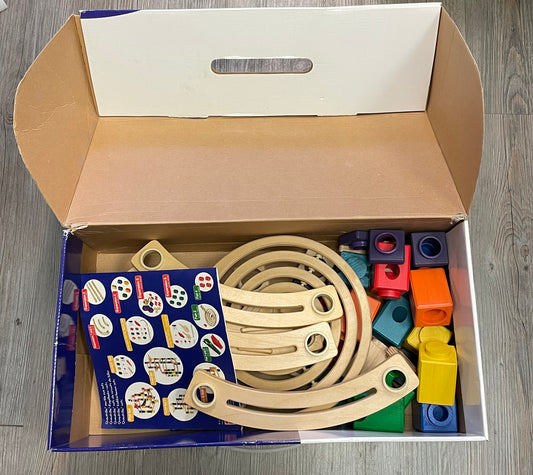 Multi  Quadrilla Marble Run, 46pcs