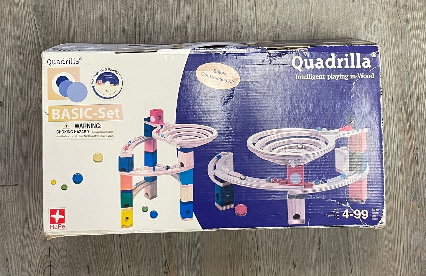 Multi  Quadrilla Marble Run, 46pcs