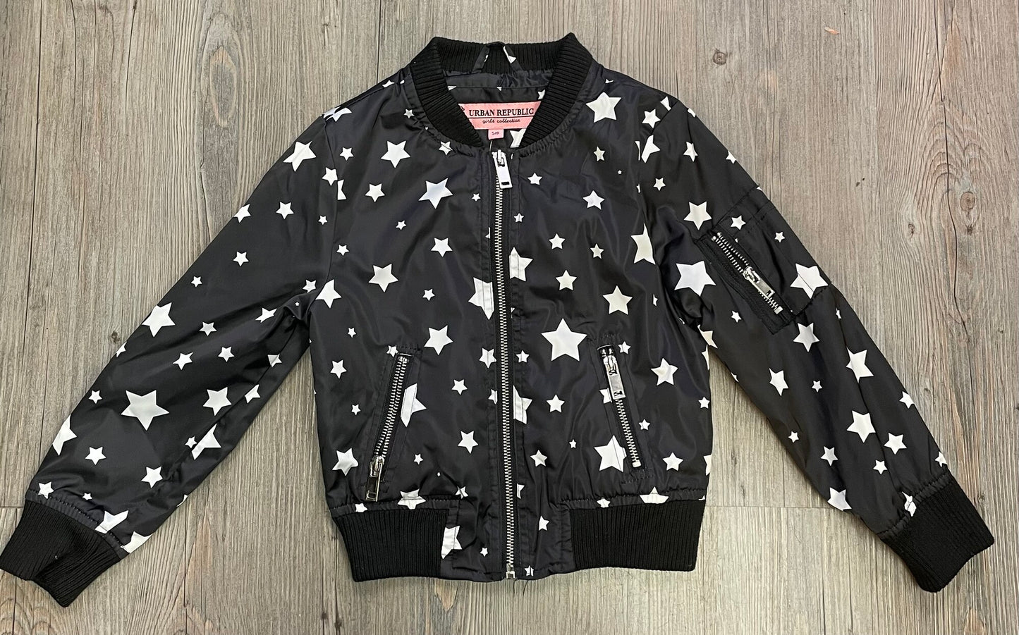Black  Urban Republic Zip Jacket, 5-6Y