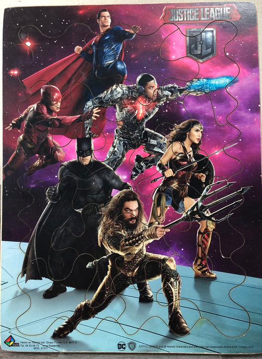 Multi  Justice League Wooden Puz, 3-5Y