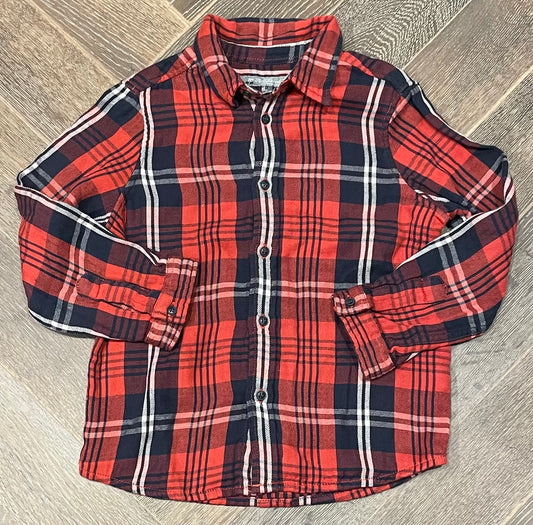 Multi  Bonpoint Plaid Shirt, 3Y