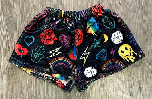 Multi  Fuzzies Shorts, 4-5Y