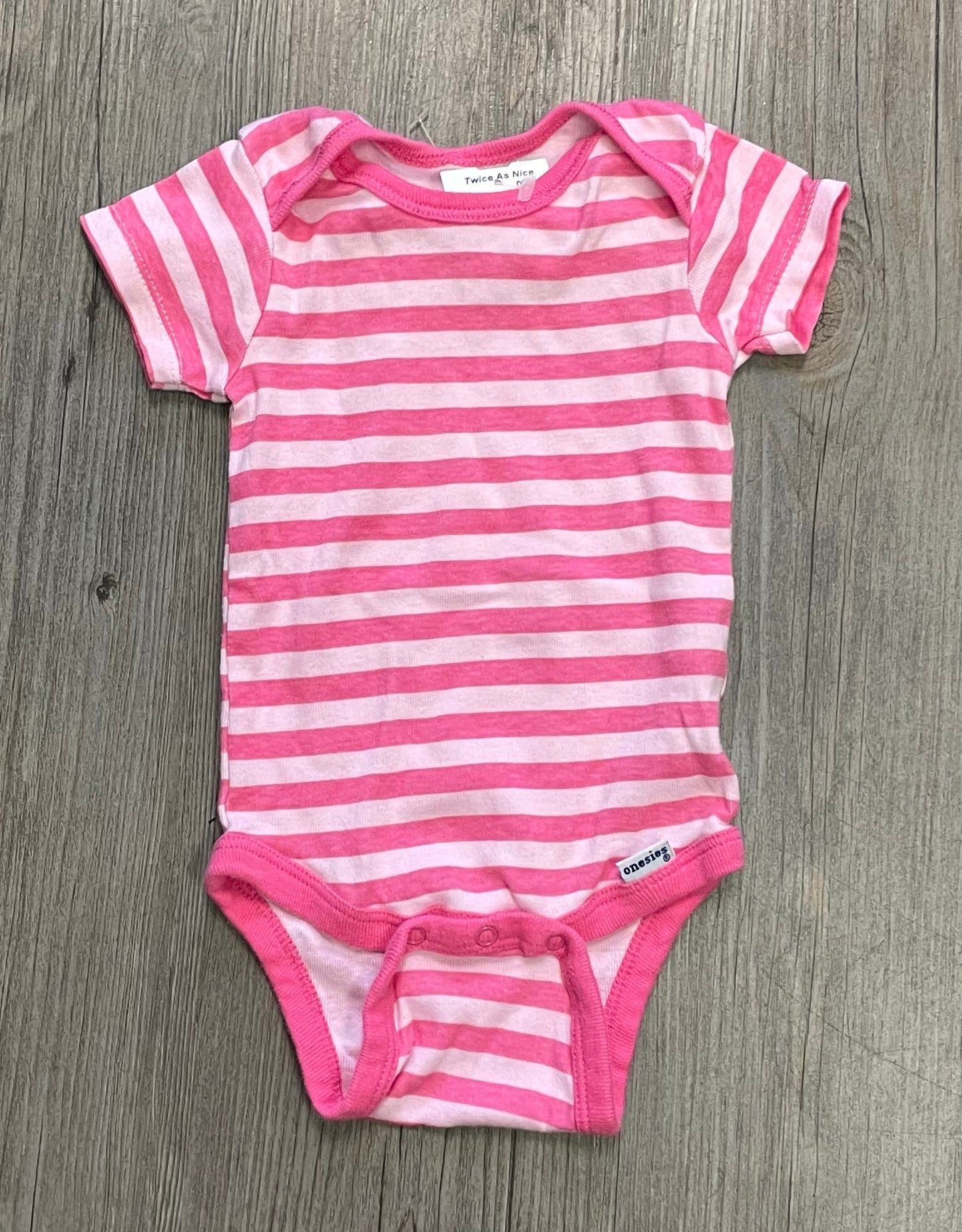 Pink  Gerber Onesie, 12M