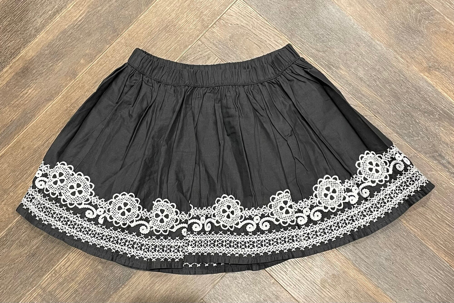 Grey  Gap Embroidered Skirt, 6-7Y