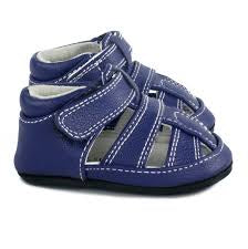 Blue  My Mocs - Hudson Sandal, 0-6M