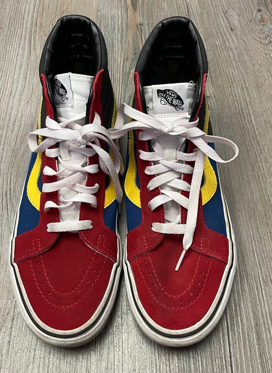 Multi  Vans Suede Hightop Shoes, 9Y