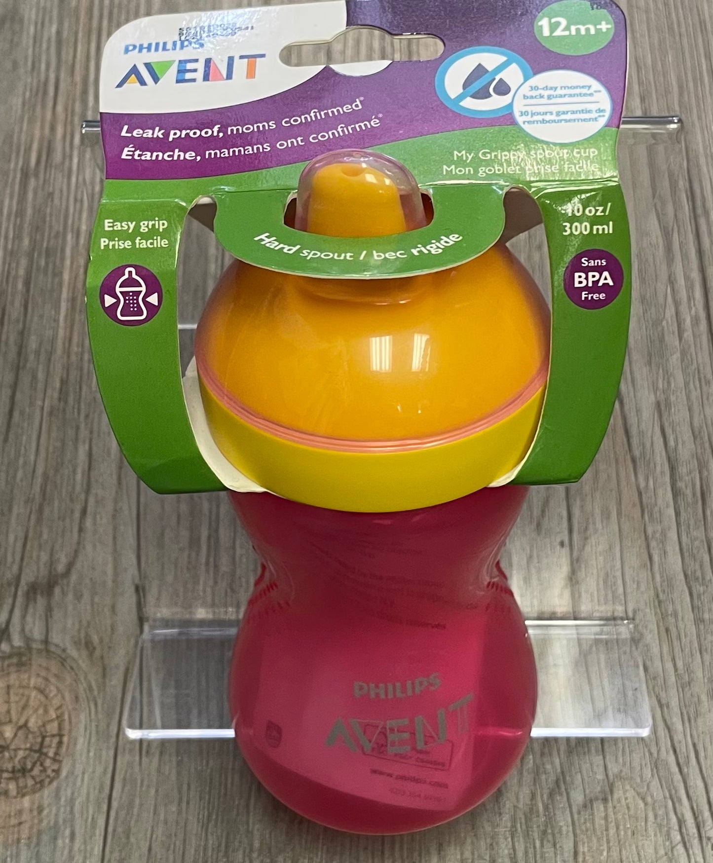 Pink  Philips Avent Baby Bottle, 12M+