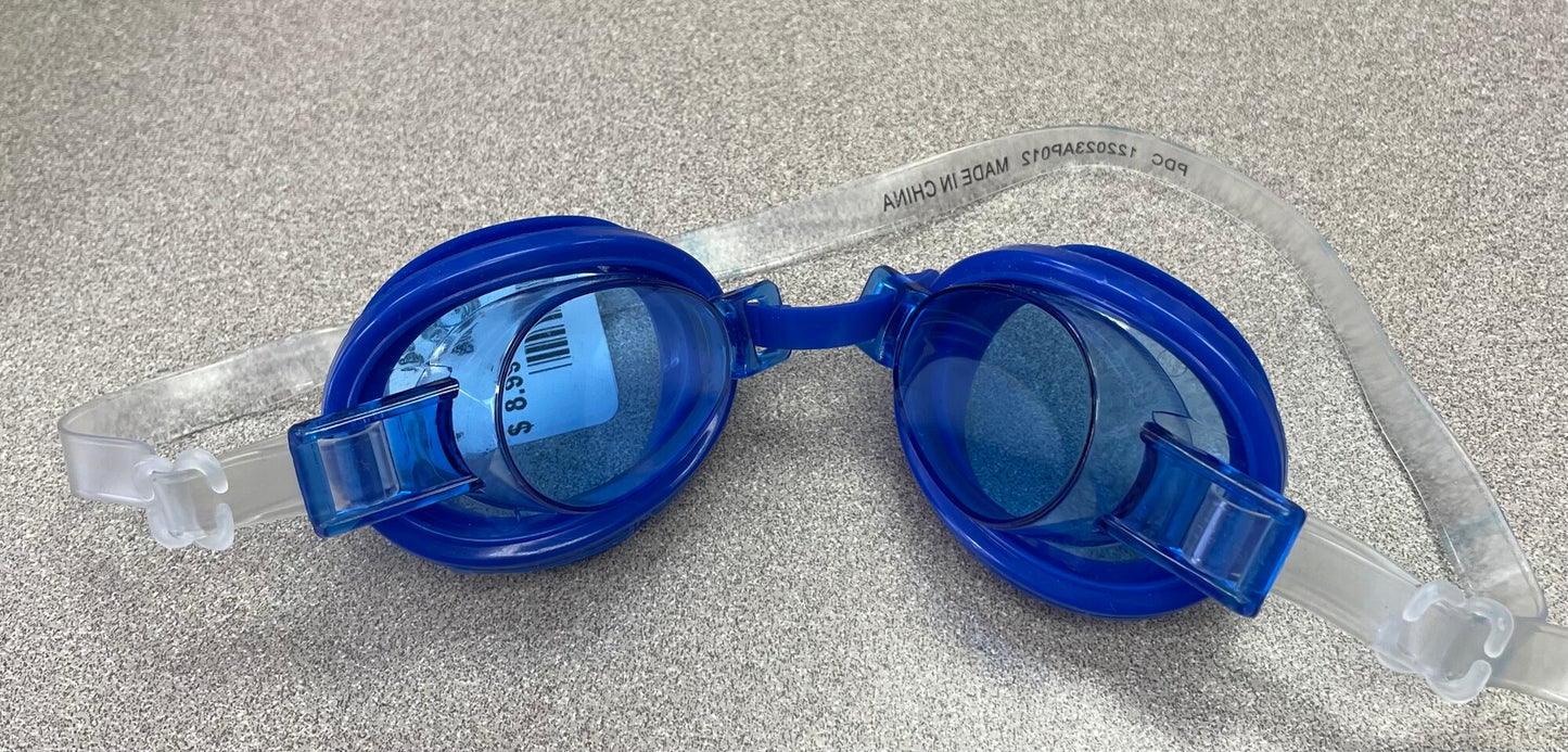 Blue  Swim Goggles, Pre-owned