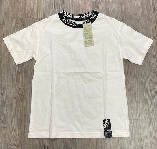 White  Sisley Tee, 8-9Y