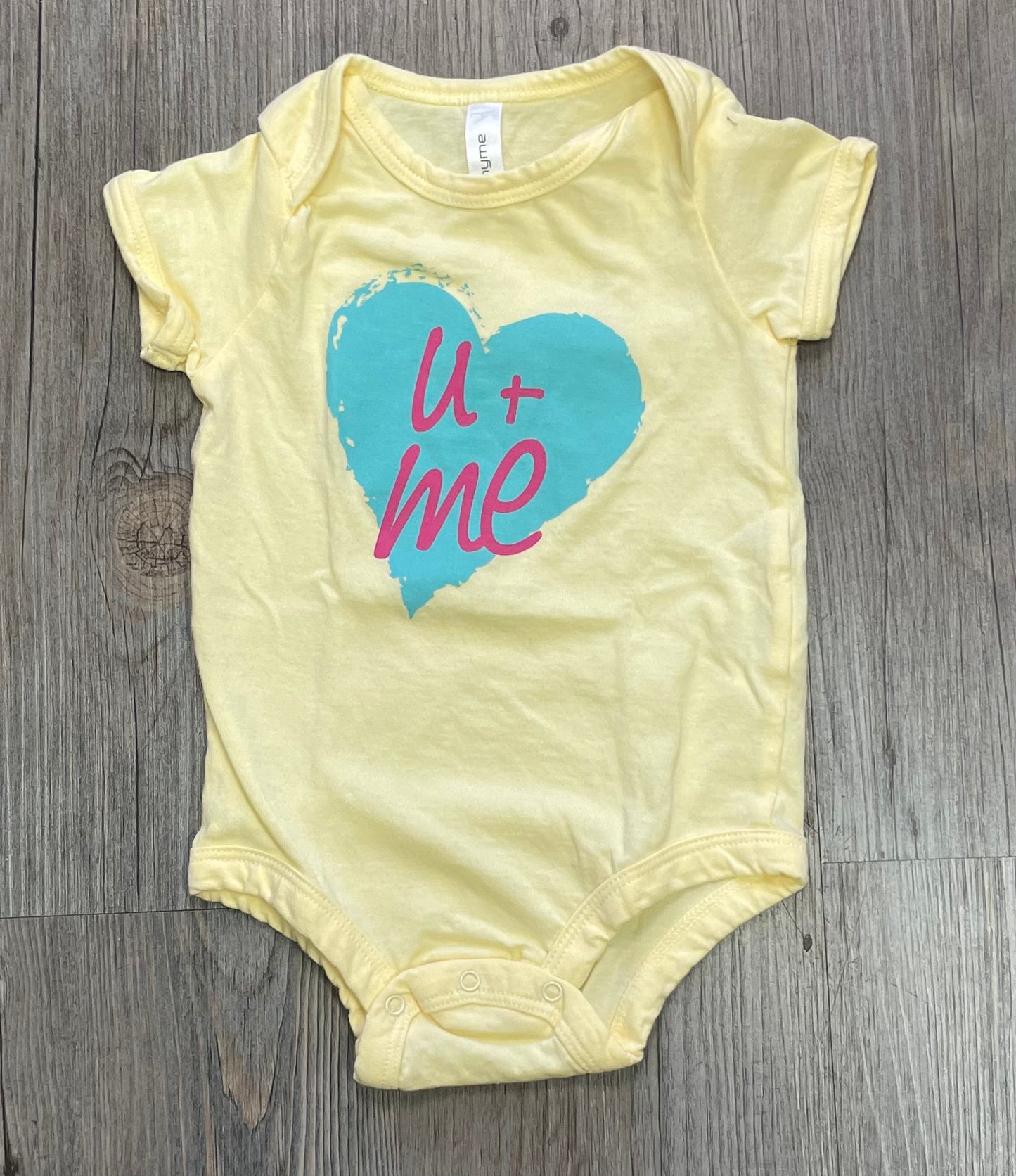 Yellow  Thyme Onesie, 6M