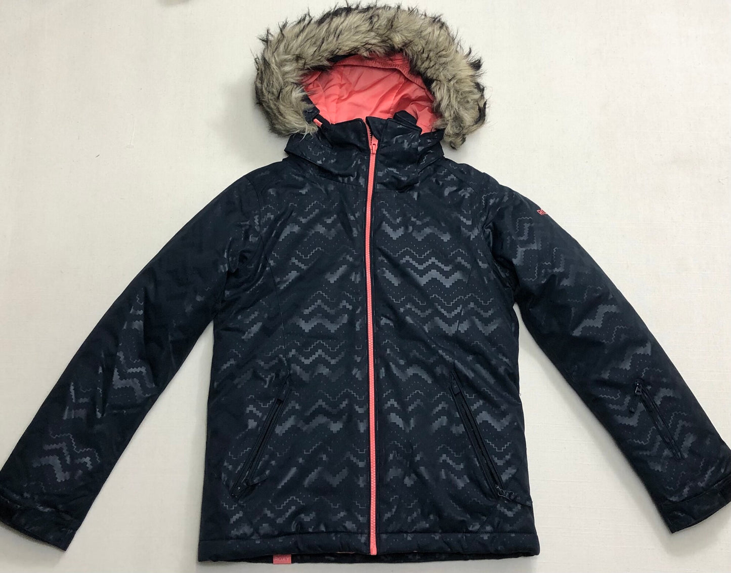 Black  Roxy Dry Flight Jacket, 12Y