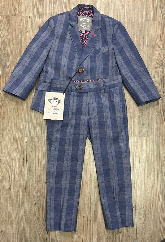 Indigo  Appaman 2 Pcs Plaid Suit, 3Y