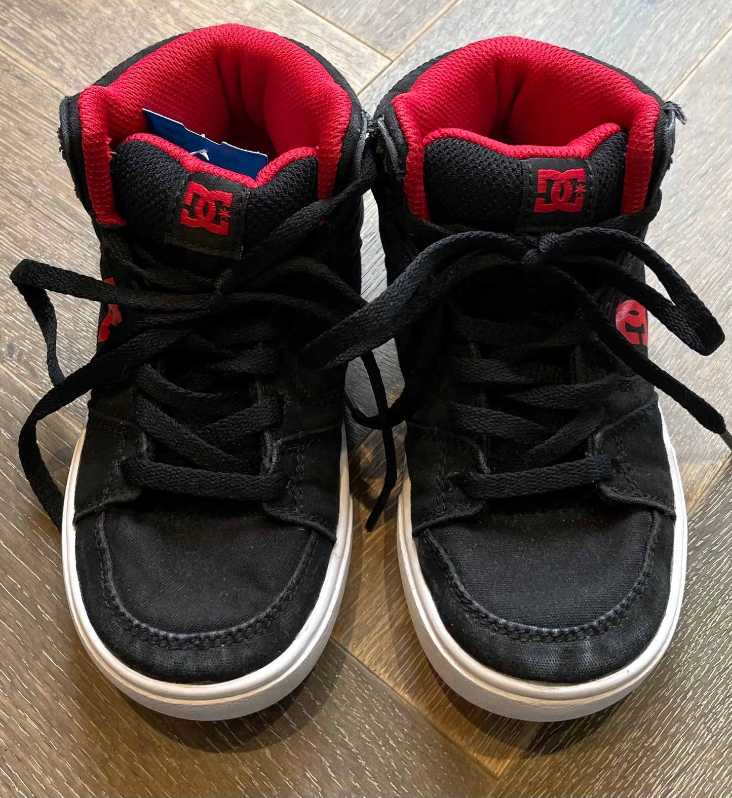 Black  DC  Hightop Shoes, 12Y