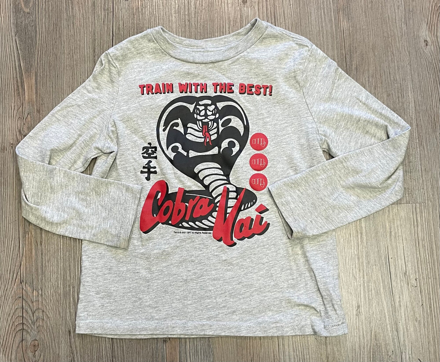 Grey  Gap LS Tee, 6-7Y