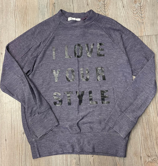 Purple  Joah Love Sweatshirt, 8Y