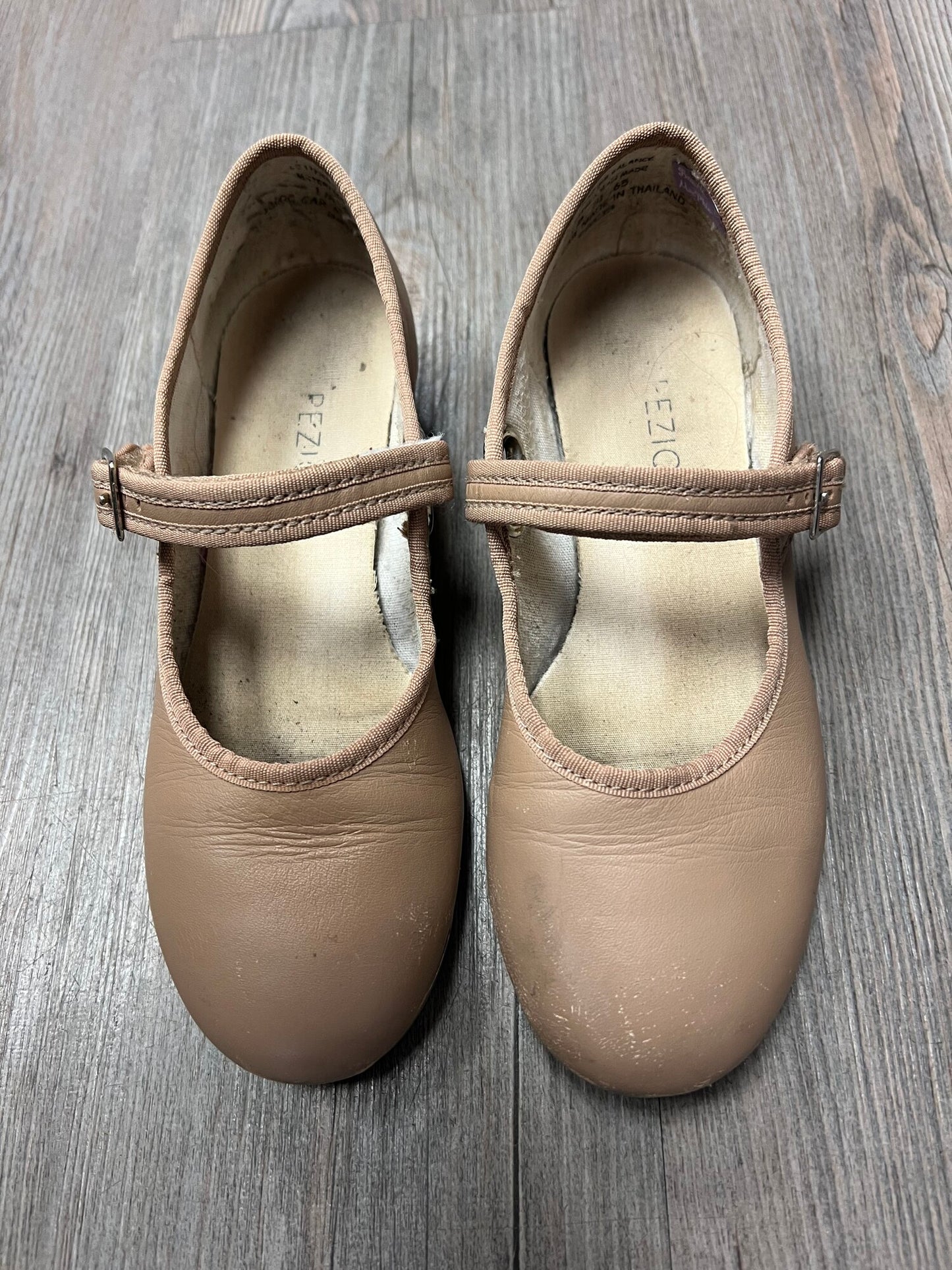 Beige  Capezio Tap Shoes, 1Y