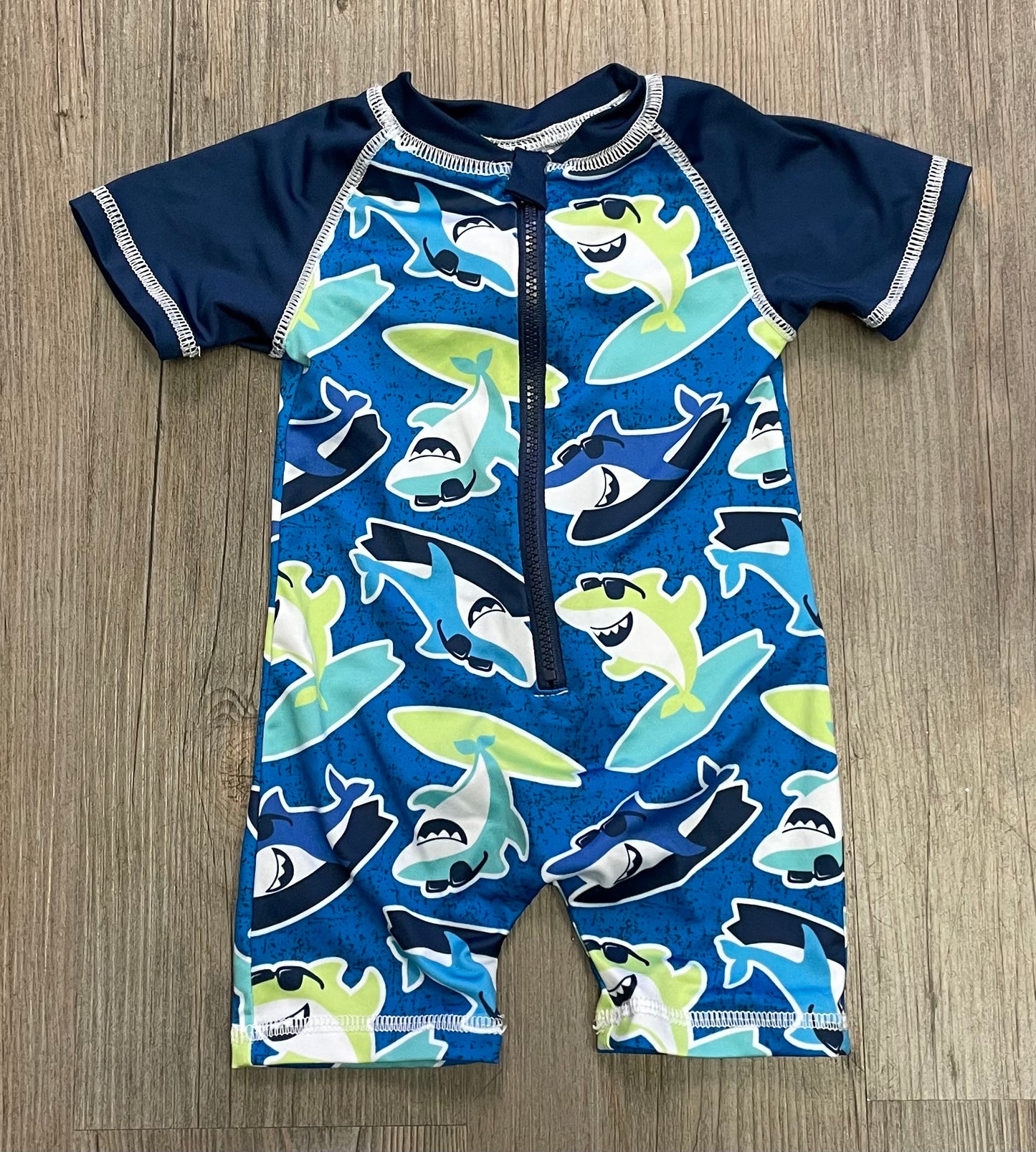 Blue  Sol Swim Swimsuit, 6-9M