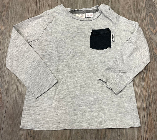 Grey  Zara LS Tee, 3-4Y