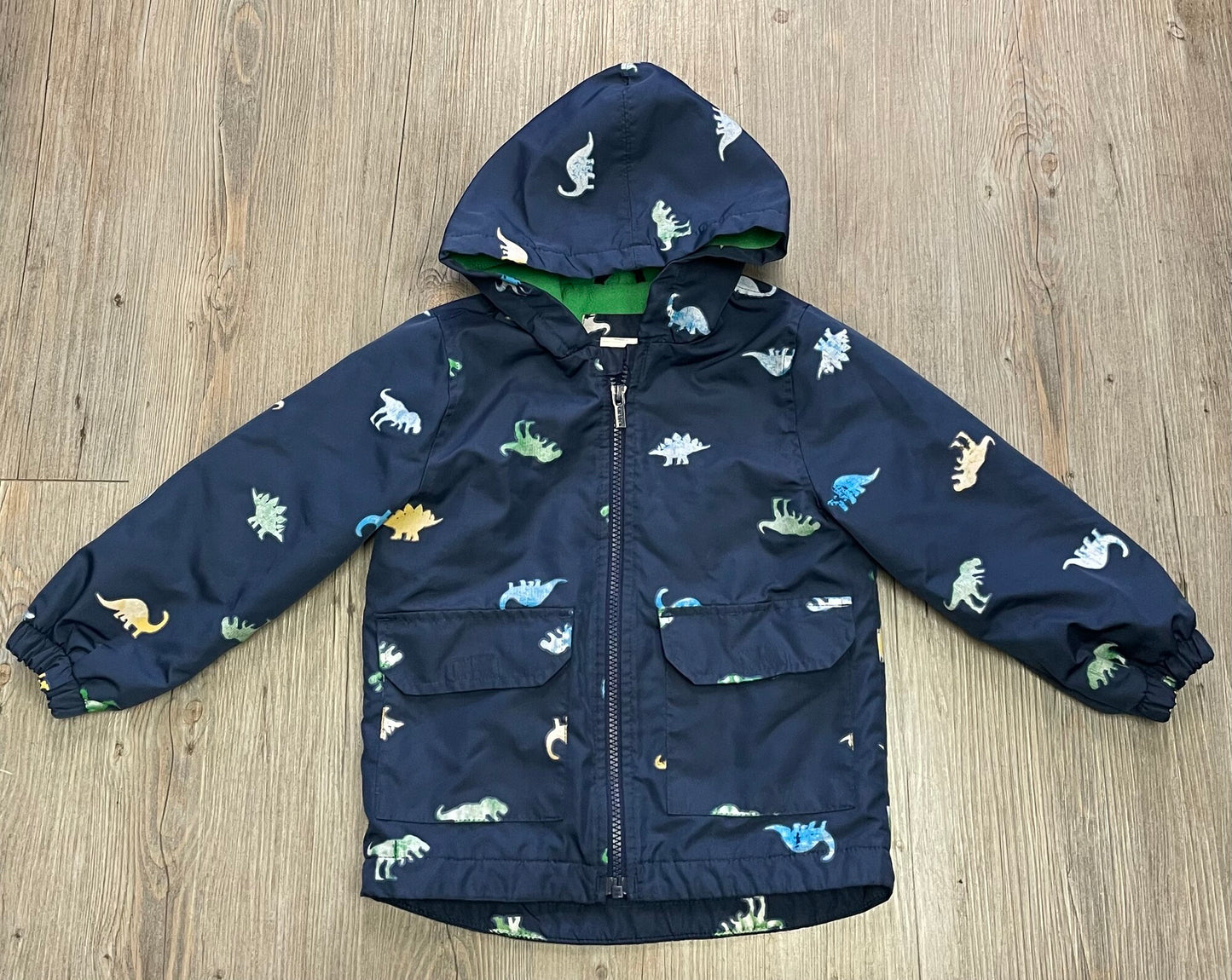 Navy  Carters Fleece Lined Jack, 3Y