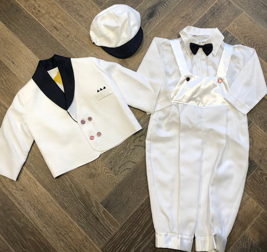 White  Baptismal 5pc Set, 12M