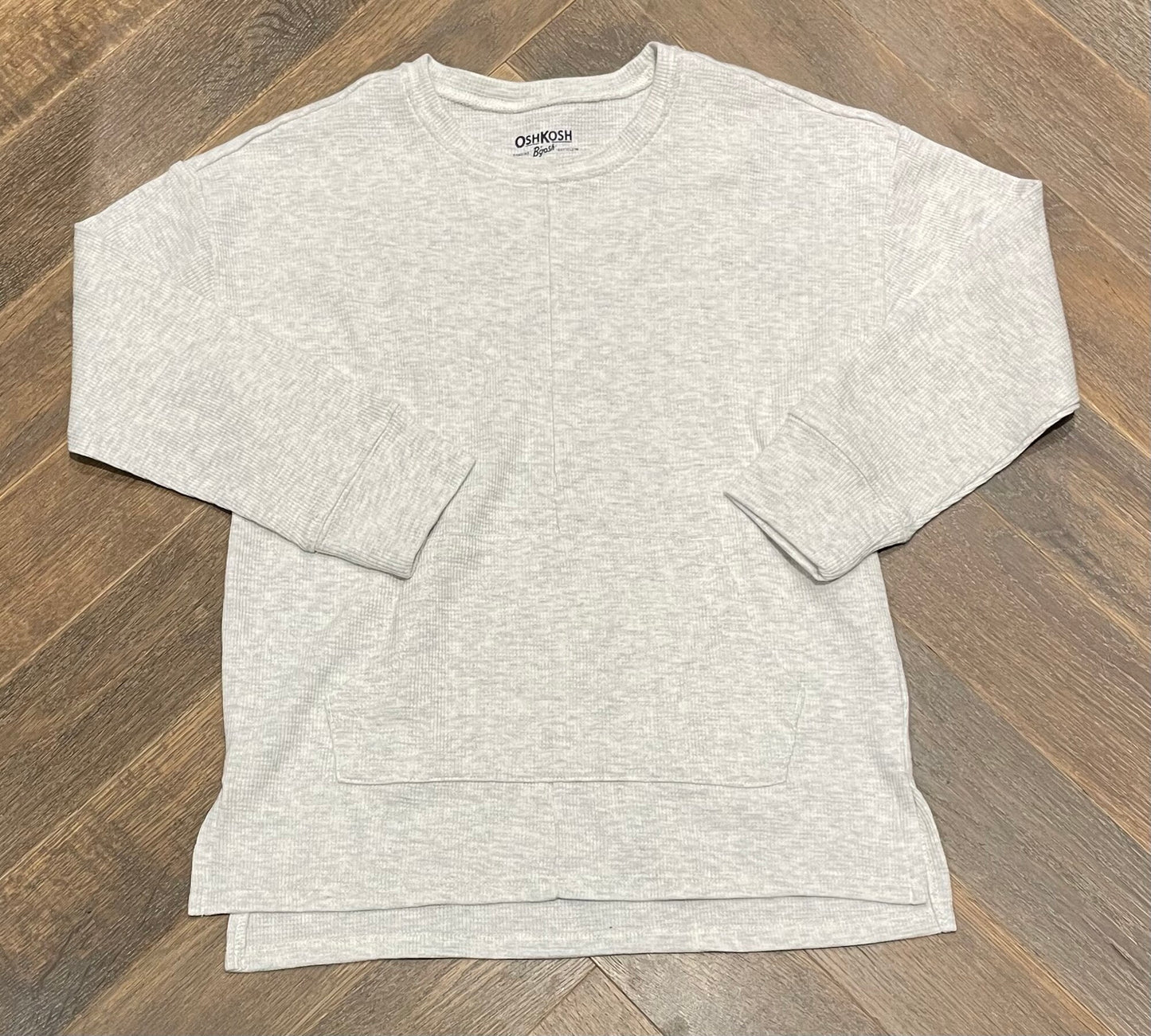 Beige  Oshkosh LS Sweatshirt, 8Y