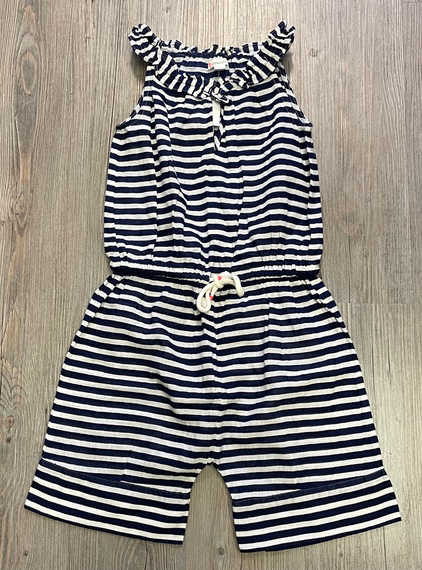 Navy  Crewcuts Romper Dress, 7Y