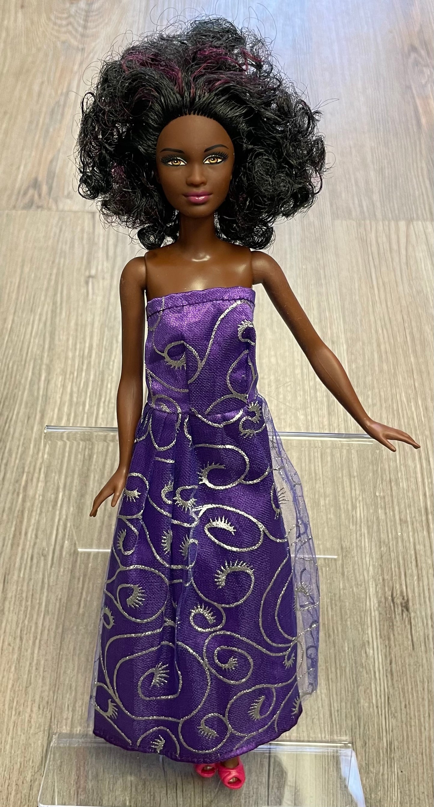 Purple  Barbie Doll, 10.5 Inch