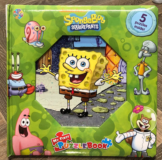 Multi  Sponge Bob Puzzle Book, Hardcover