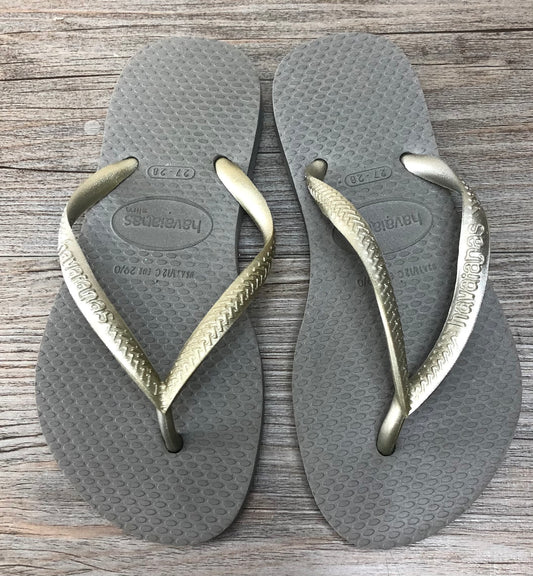 Grey  Havaianas, 11-12Y