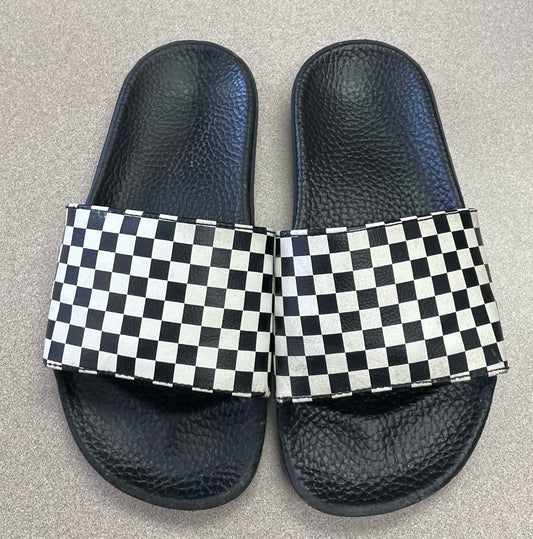 Black  Vans Slides, 2Y