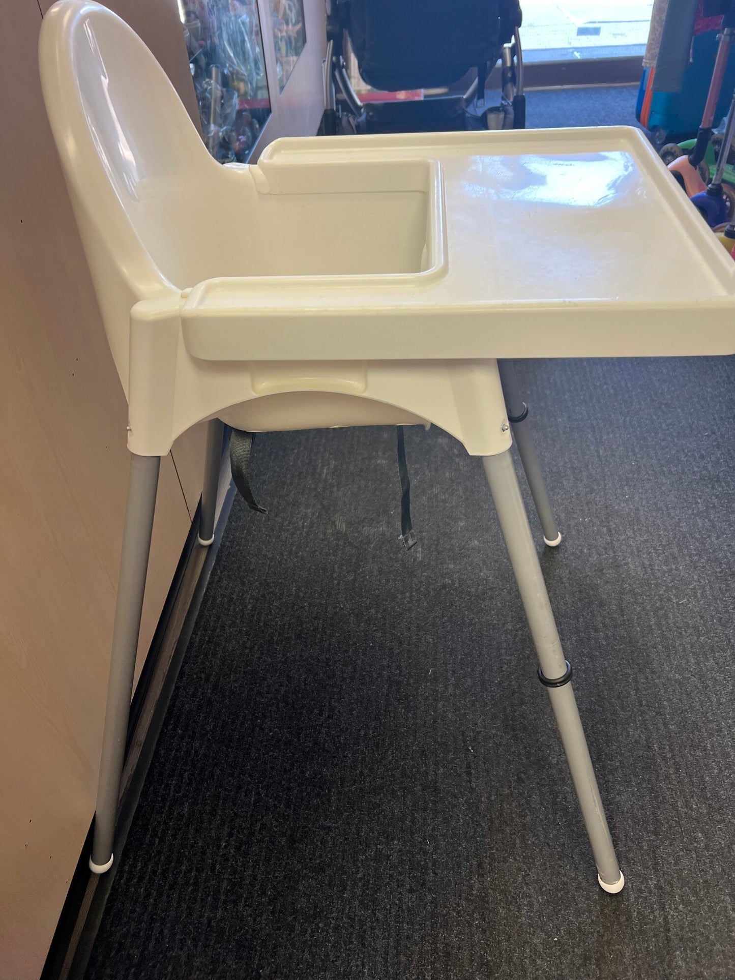 White  Ikea Antelop Highchair, Pre-owned
